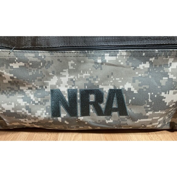 NRA Embroidered Camouflage Overnight Tote Duffel Weekender Canvas Bag • NWOT • - Picture 2 of 6